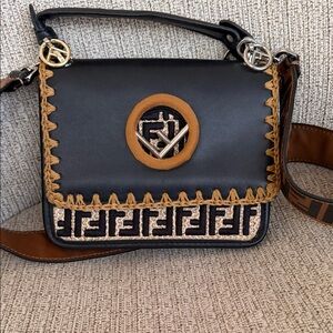 Beautiful Black Crossbody with Gold Hardware
